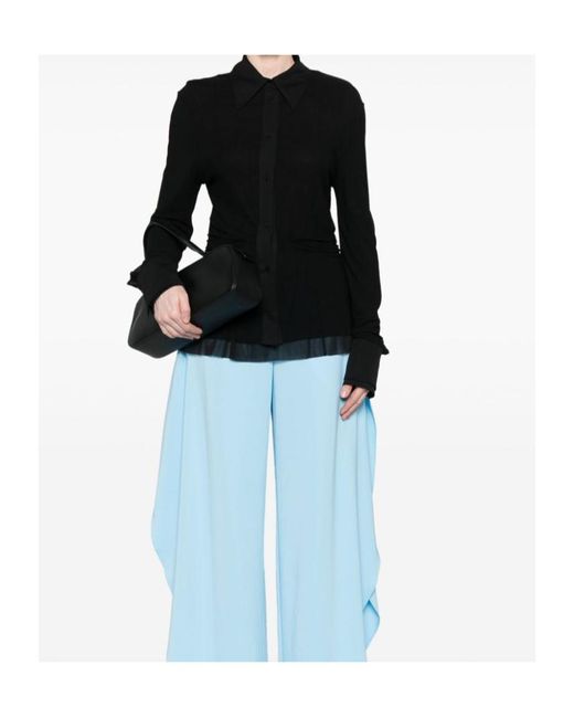 Jil Sander Black Crepe Shirt