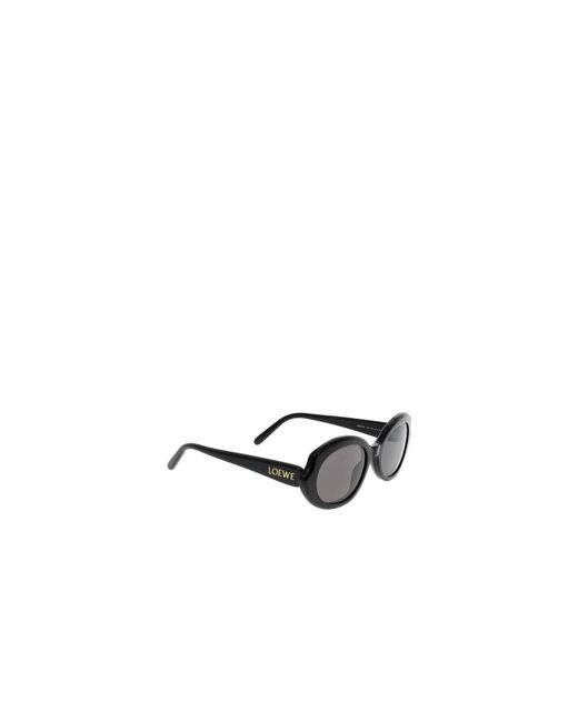 Loewe White Oval Frame Sunglasses