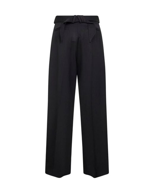 The Attico Black The Pleated Trousers