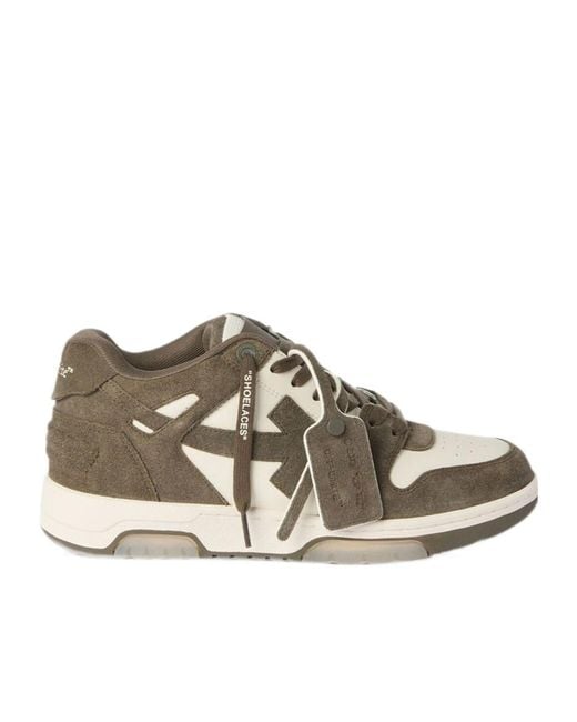 Off-White c/o Virgil Abloh Brown Round-Toe Sneakers for men
