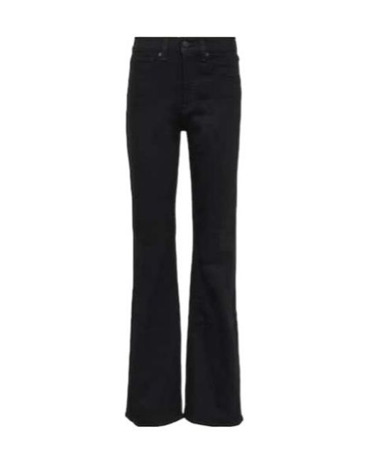Nili Lotan Black Flared Jeans