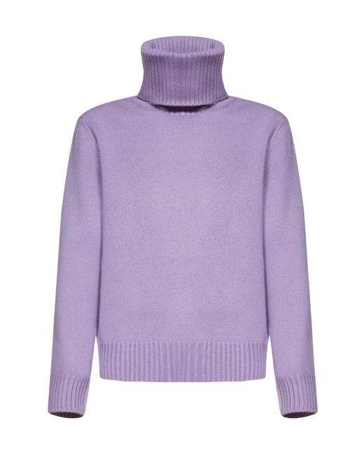 Gucci Purple Cashmere Turtleneck Sweater for men