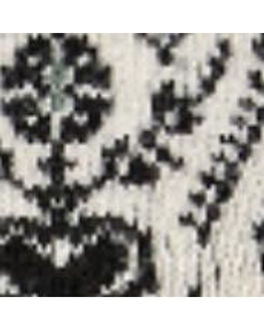 Khaite White Guy Intarsia Mock Neck Cashmere Sweater