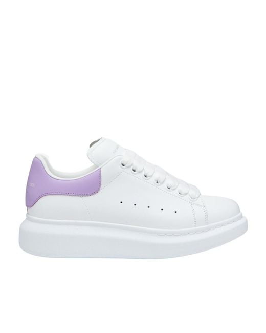 McQueen White Oversized Lace-Up Sneakers
