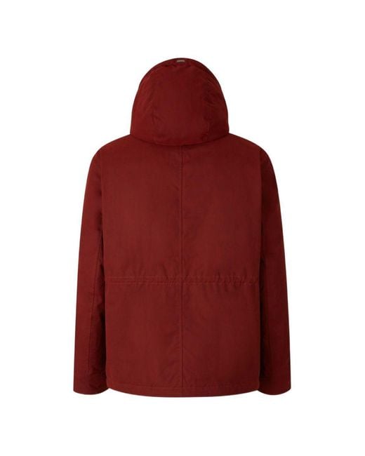 Herno Red Long-Sleeved Padded Jacket for men