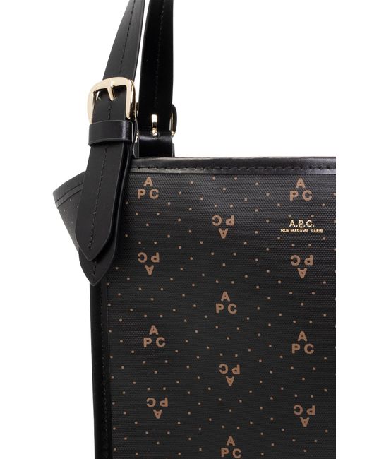 A.P.C. Black Poppy Small Tote Bag