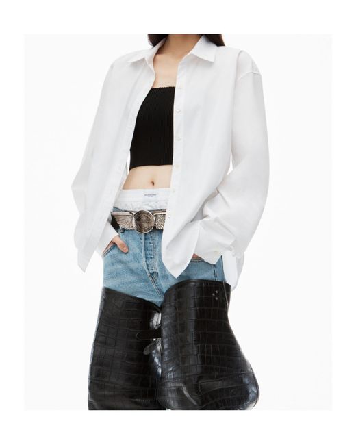 Alexander Wang White Twin Set Shirt Top