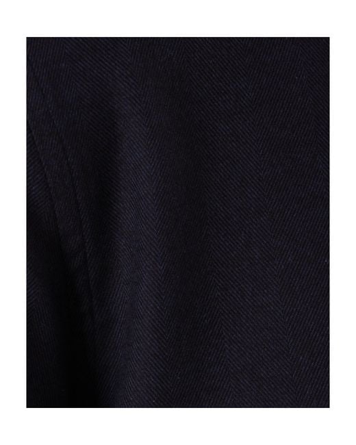 Brunello Cucinelli Blue Long-Sleeved Buttoned Shirt for men