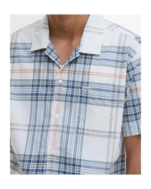 Barbour Blue Plaid Shirt for men