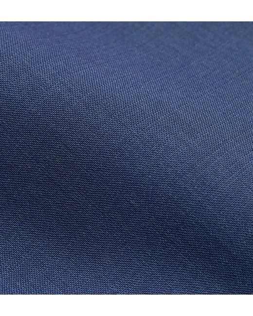 Dior Blue Long-Sleeved Suit Jacket Set for men