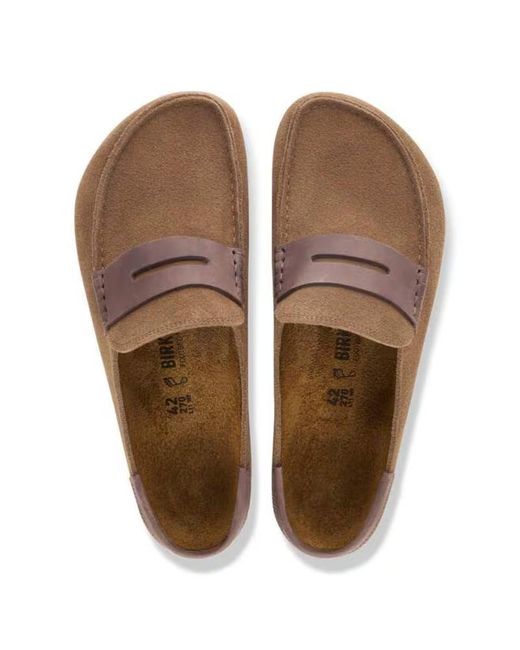 Birkenstock Brown Naples Wrapped Mixed Leather for men