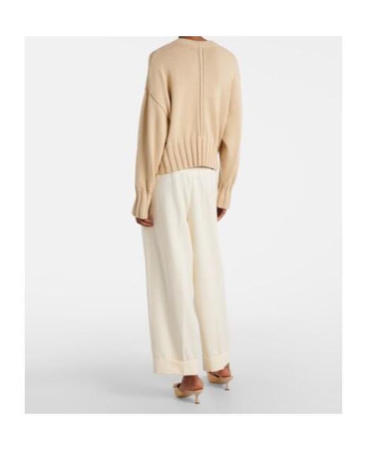 Altuzarra Natural Cotton And Silk-Blend Cardigan