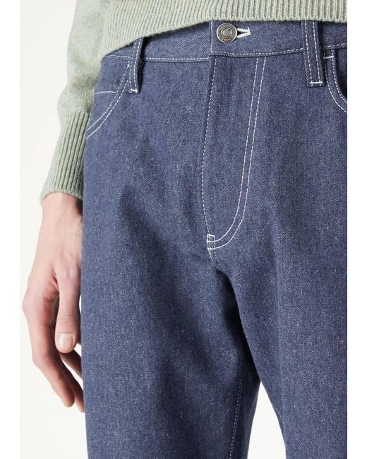 Loro Piana Blue Quarona Jeans for men