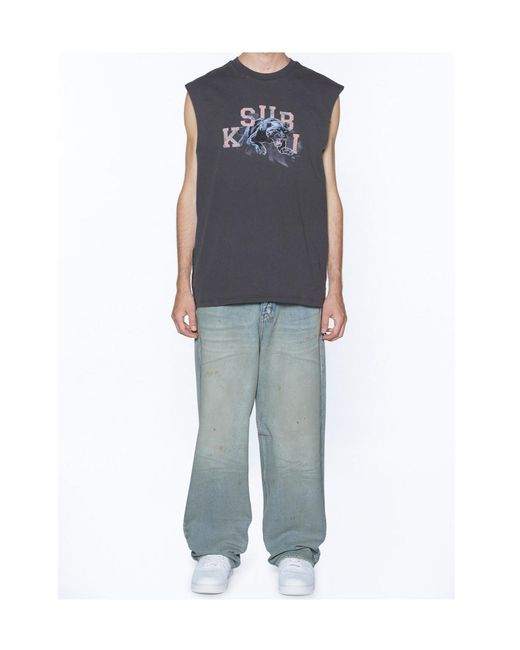 Ksubi Blue Sleeveless T-Shirt for men