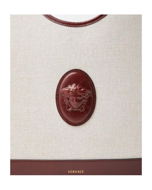 Versace White Rivière Large Tote Bag
