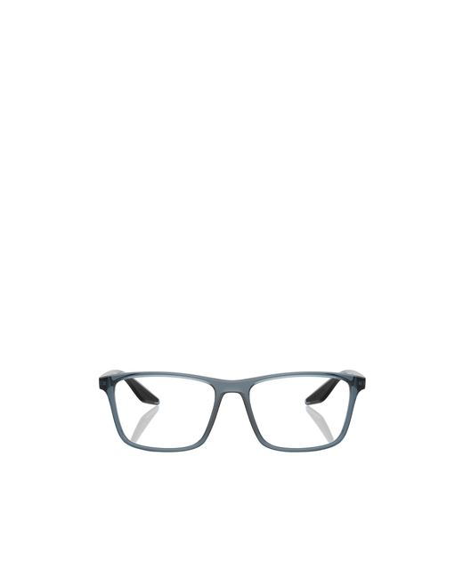 Prada Linea Rossa Metallic Prada Eyewear Square Frame Glasses for men