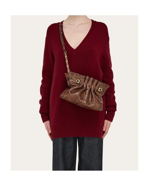 Ferragamo Brown Ferragamo Soft-Bag (S)