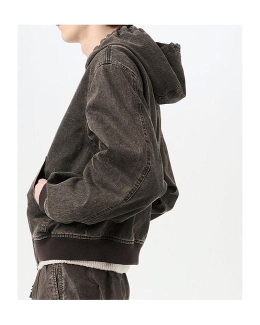 Our Legacy Gray Bank Hooded Jacket for men