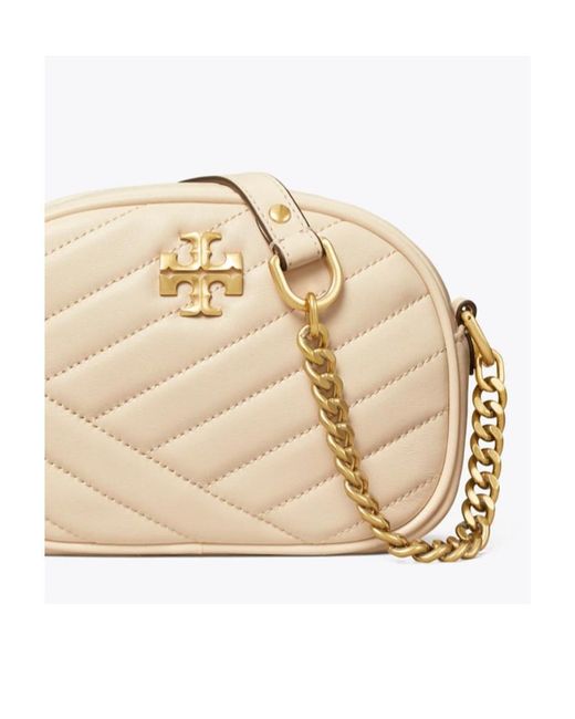 Tory Burch Natural Kira Chevron Small Camera Bag