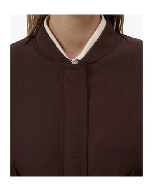 Closed Brown Logo-Patch Bomber Jacket