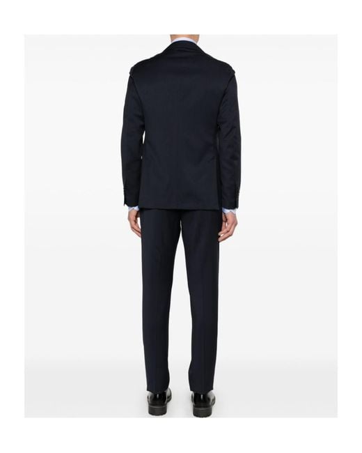 Lardini Blue Single-Breasted Suits