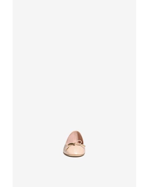 Chloé Pink Round-Toe Flat Shoes
