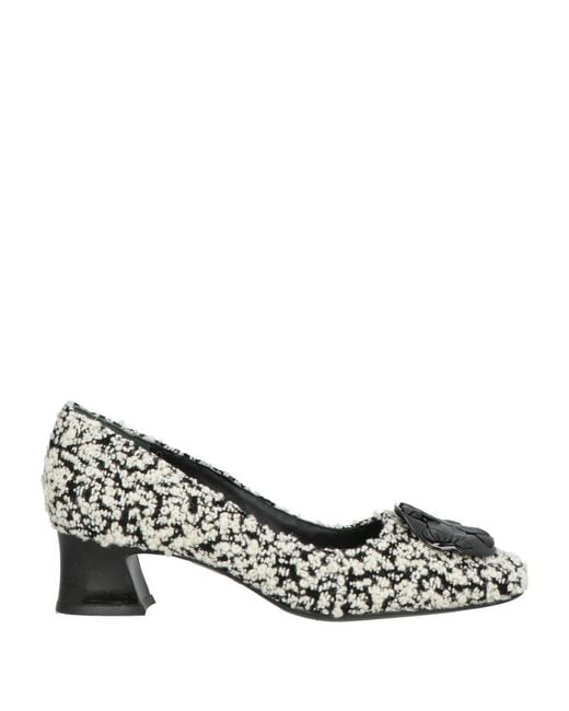 Tory Burch Metallic Two-Tone Tweed High Heels