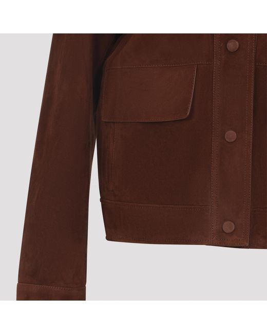 Yves Salomon Brown Jacket