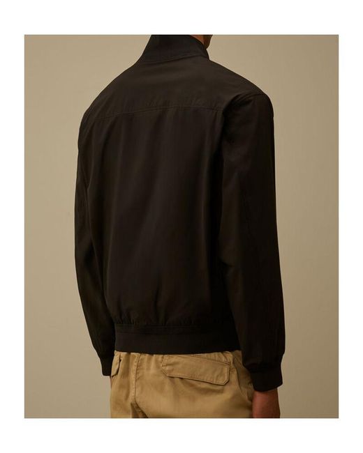 C P Company Black Flap-Pocket Jacket for men