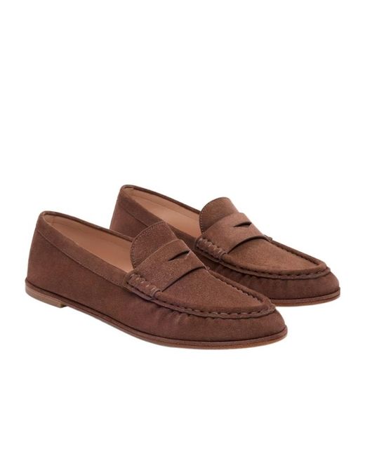 Stuart Weitzman Brown Spencer Loafer