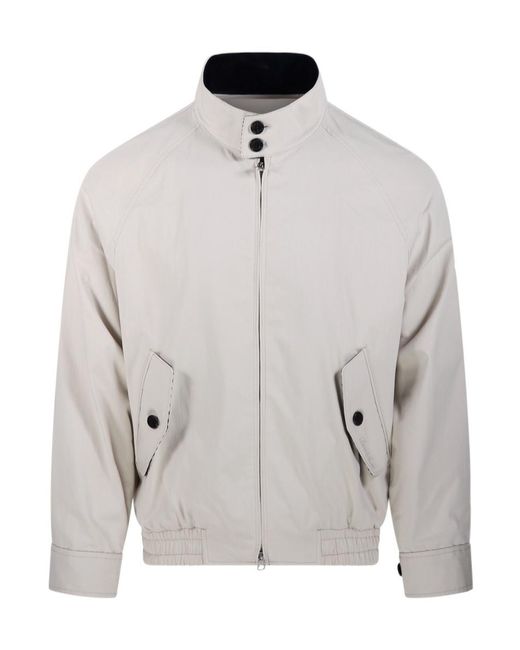 DUNST Gray Zip-Up Harrington Jacket for men
