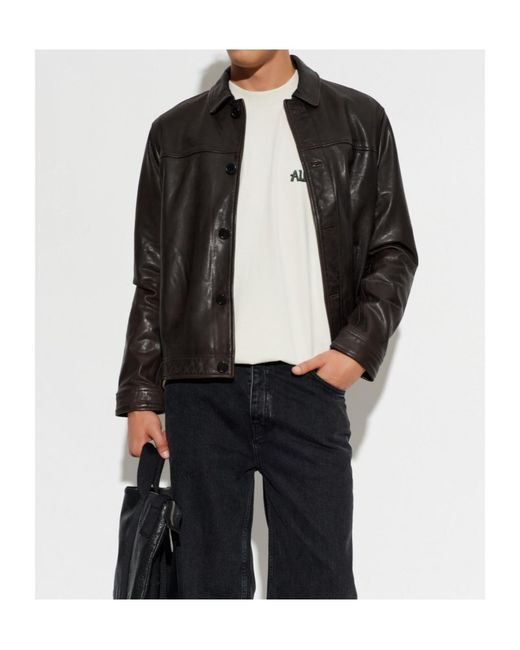 AllSaints Gray Nates Button-Up Jacket for men