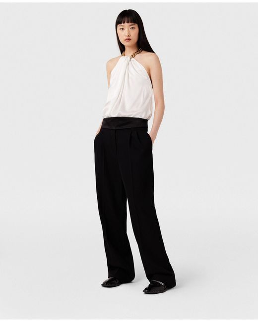 Stella McCartney White Halterneck Chained Top