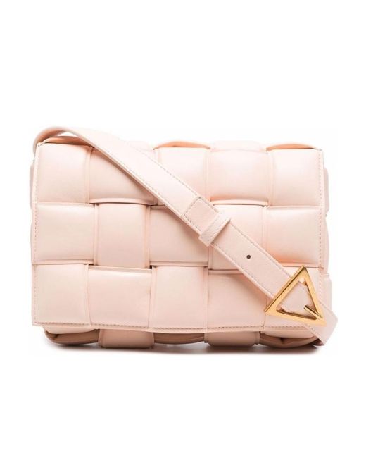 Bottega Veneta Pink Cassette Strapped Crossbody Bag