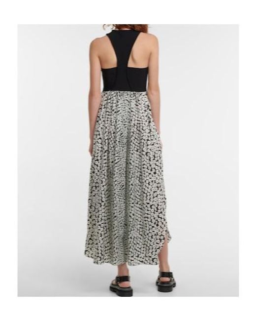 Stella McCartney White Floral Printed Maxi Dress