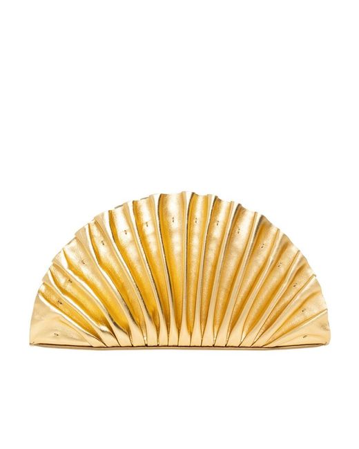 Cult Gaia Metallic Shell-Shaped Handbag