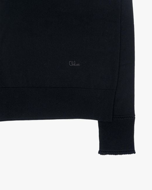 Chloé Black High-Neck Long-Sleeved Knitwear