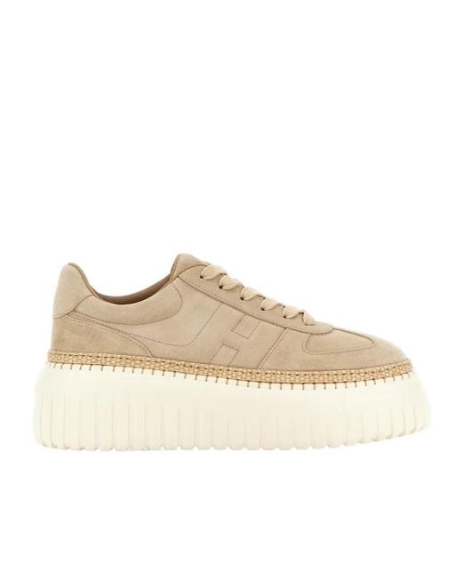 Hogan Natural H-Stripes Sneakers