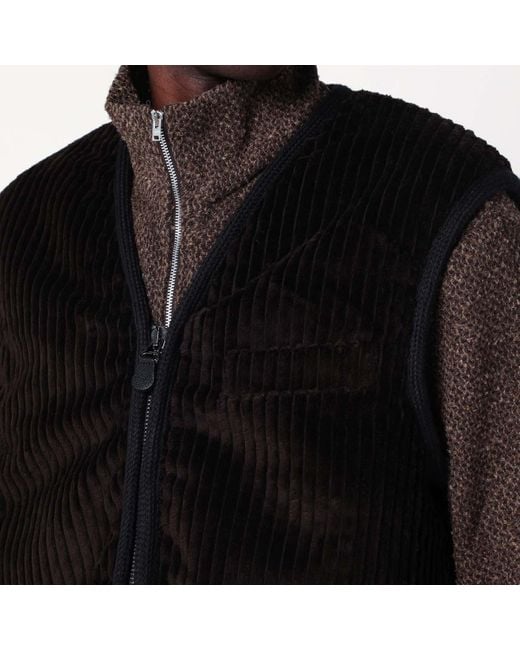 Our Legacy Black Zip-Up Waistcoat for men