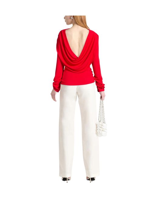 Jacquemus Red Solid Colour Tops
