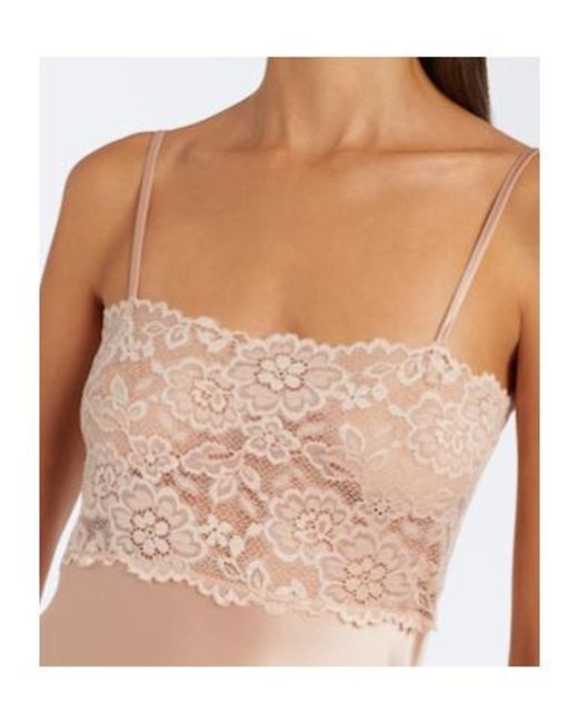 AYA MUSE White Myra Lace And Satin Gown