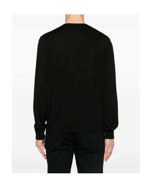 Tom Ford Black Crewneck Long-Sleeved Pullover for men