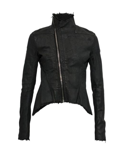 Rick Owens Black Long-Sleeved Jacket