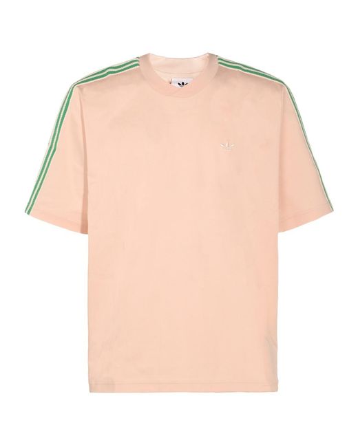 Adidas by Wales Bonner Natural Adidas Originals X Wales Bonner Web Detailed Crewneck T-Shirt for men