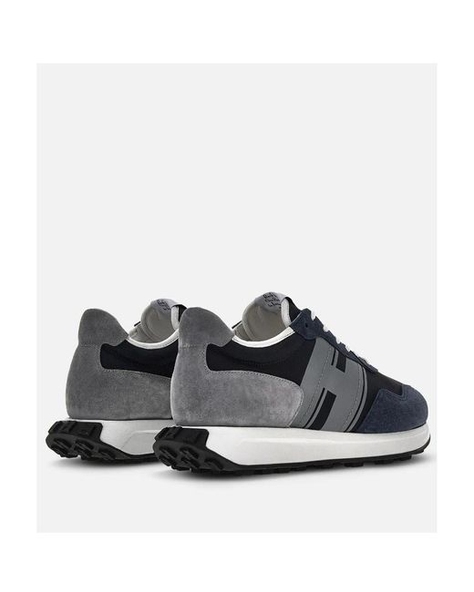 Hogan Blue H601 Lace-Up Sneakers for men