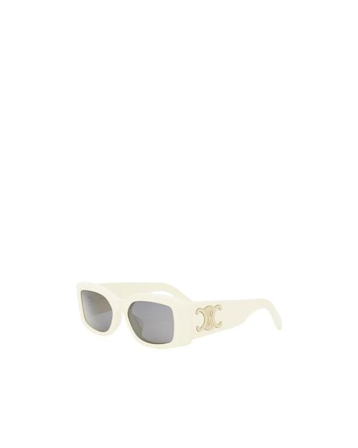 Céline White Triomphe Xl 01 Sunglasses