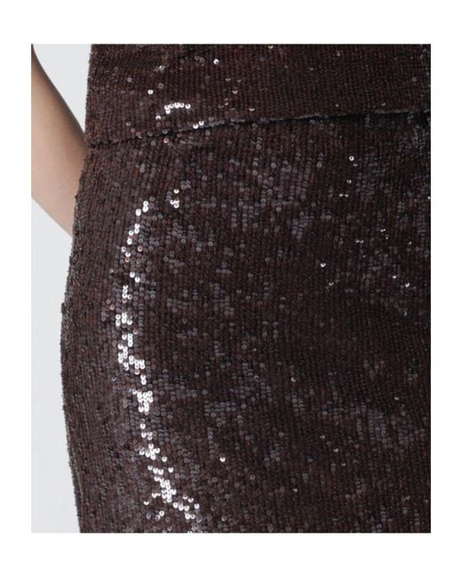 P.A.R.O.S.H. Black Sequin Pencil Skirt