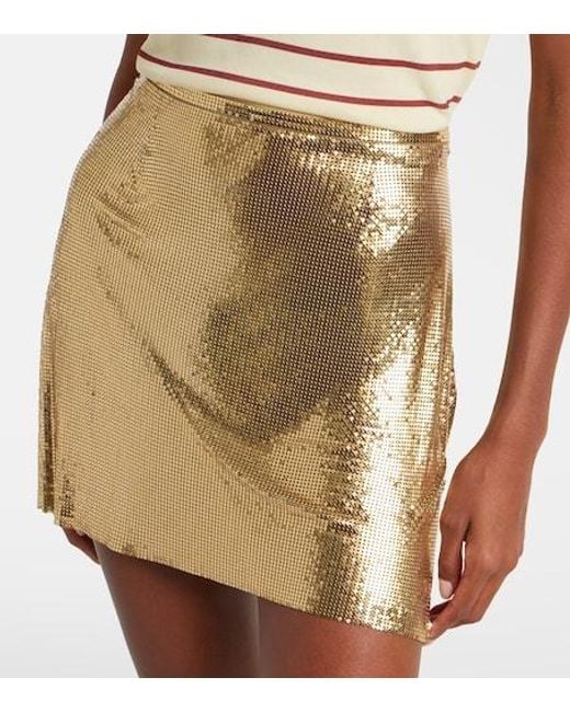 Rabanne Natural Chainmail Miniskirt