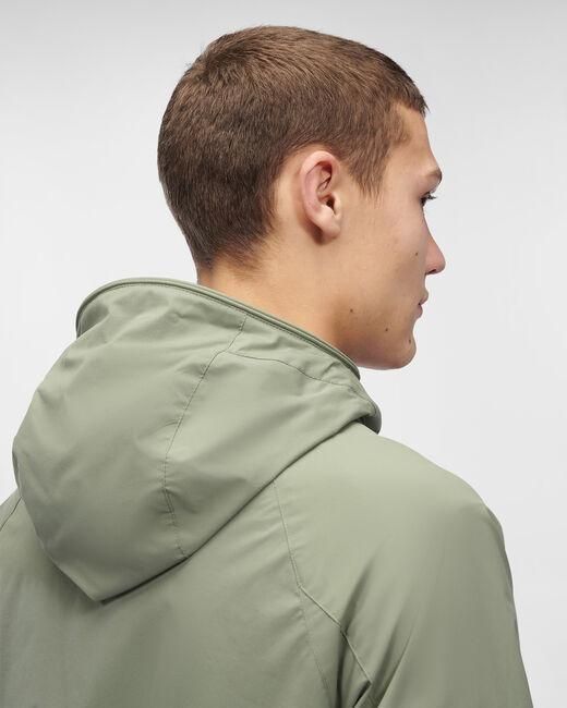 C P Company Green Logo-Patch Zip-Up Hooded Jacket for men