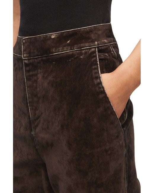 Loewe Brown Mid-Rise Straight-Leg Trousers